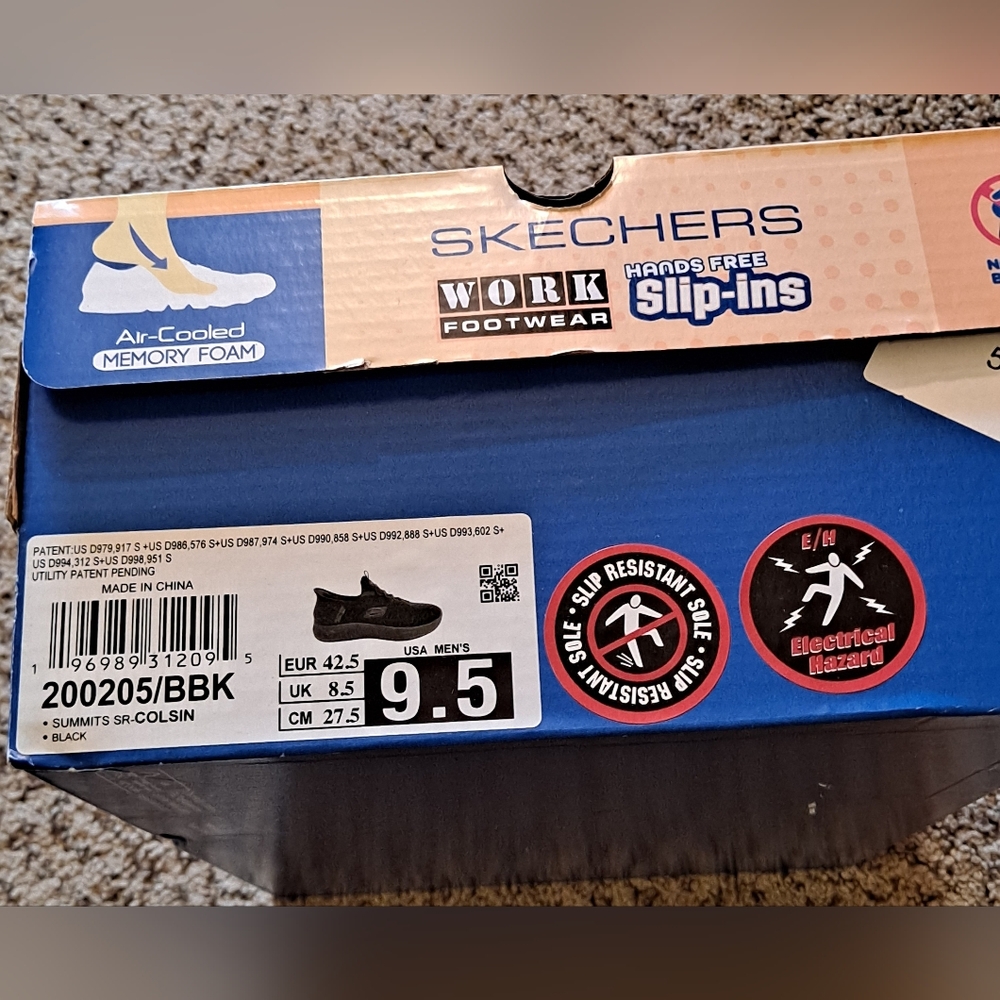 Skechers Summits SR EH Hands Free Slip In Men's Shoes Size 9.5 - Picture 9 of 9